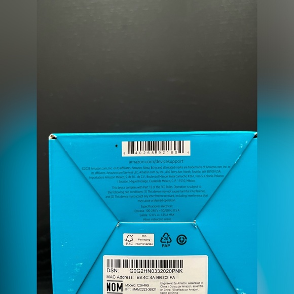 Amazon Echo Pop Smart Speaker With Alexa Bluetooth White BRAND NEW IN BOX - Picture 3 of 6